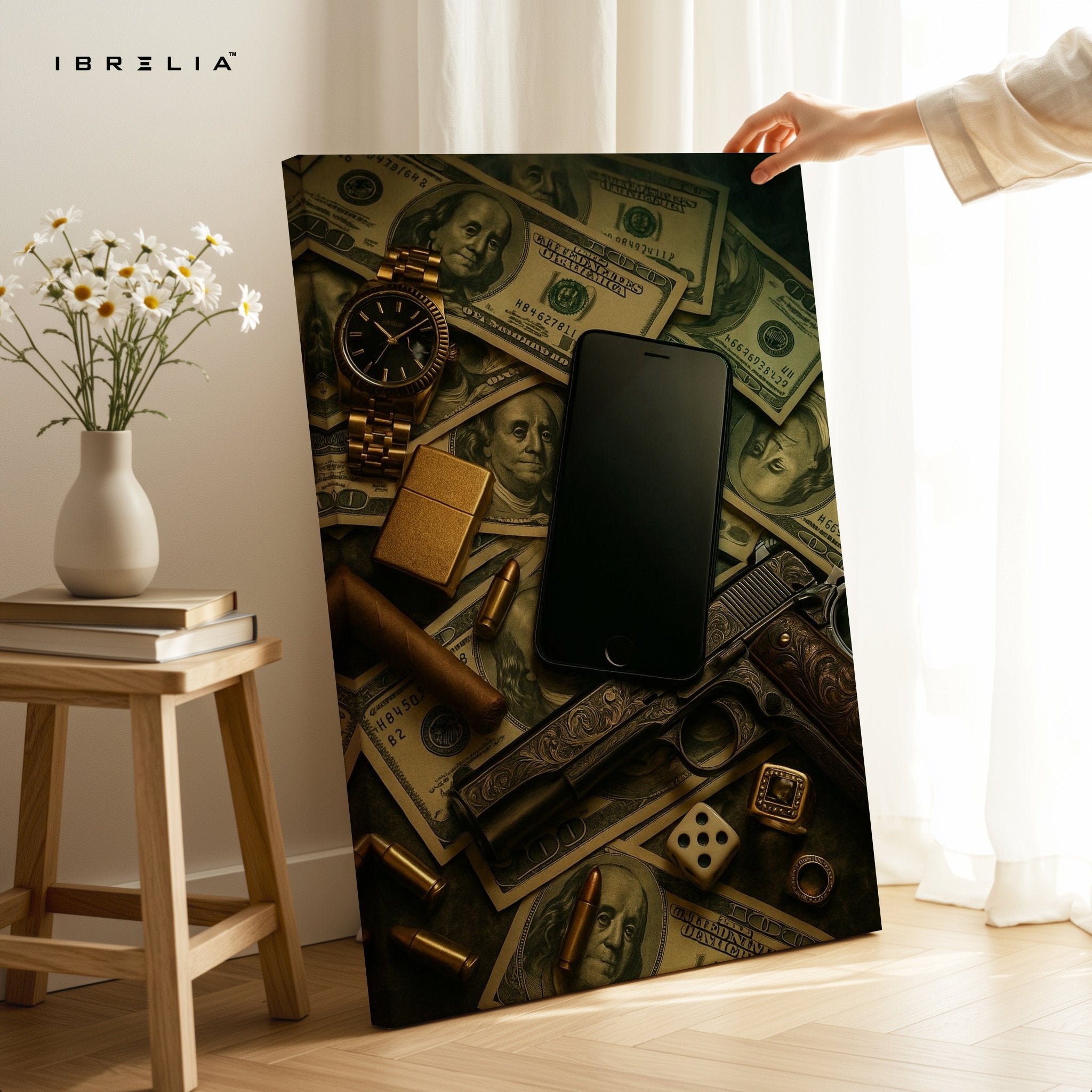 Power, Money & Luxury Wall Frame | 4K Ultra Wrap Frame Wall Art in Pakistan | IBRELIA™ - IBRELIA