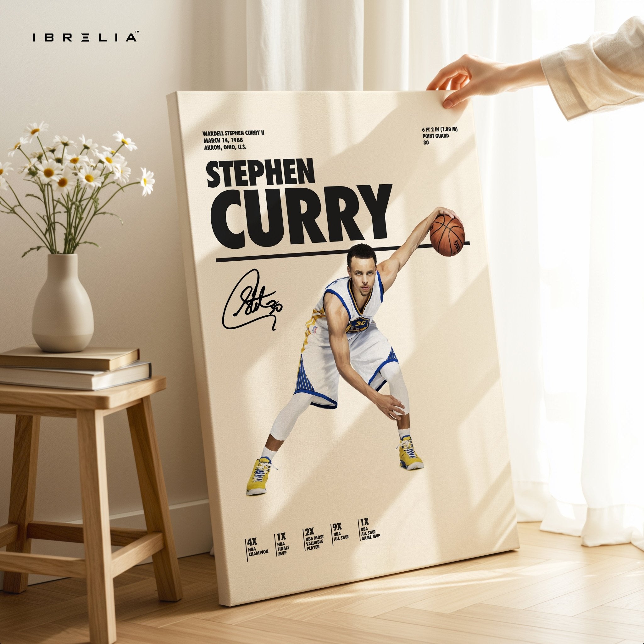 Stephen Curry Dribble Motion – 4K Ultra Wrap Frame Wall Art in Pakistan | IBRELIA™ - IBRELIA