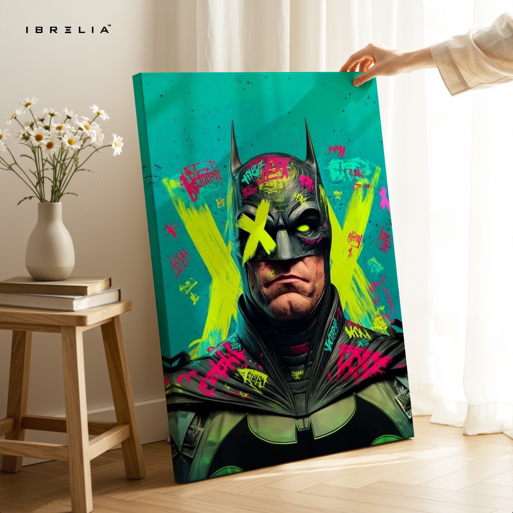 Graffiti Batman Wall Frame | 4K Ultra Wrap Frame Wall Art in Pakistan | IBRELIA™ - IBRELIA