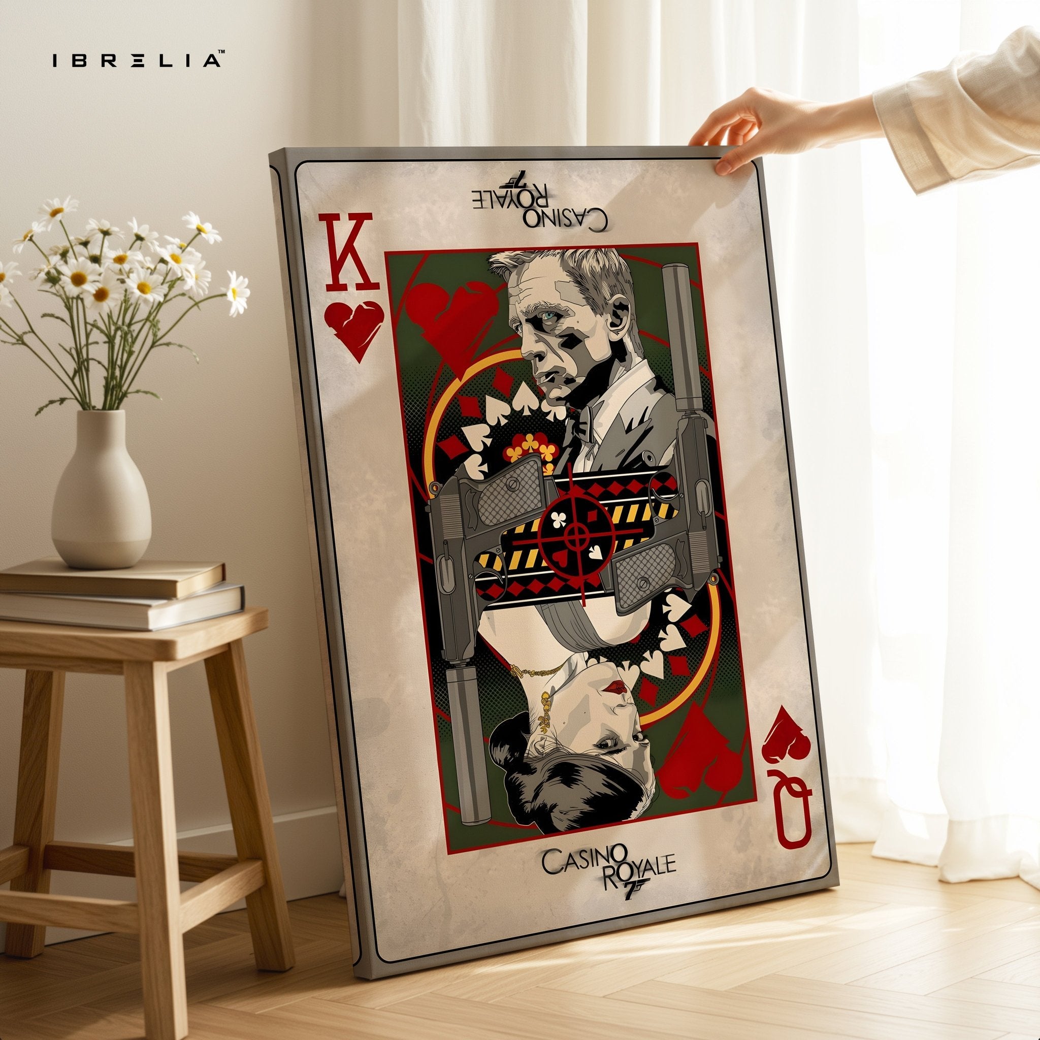 Casino Royale – James Bond King of Hearts Wall Frame | 4K Ultra Wrap Frame Wall Art in Pakistan | IBRELIA™ - IBRELIA