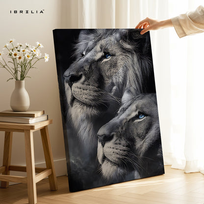 Majestic Lions – 4K Ultra Wrap Frame Wall Art in Pakistan | IBRELIA™ - IBRELIA