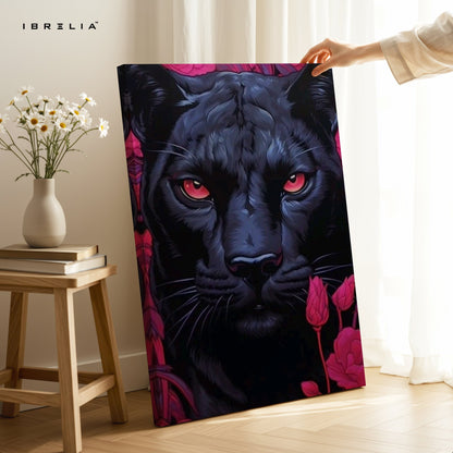 Black Panther Wall Frame | 4K Ultra Wrap Frame Wall Art in Pakistan | IBRELIA™ - IBRELIA
