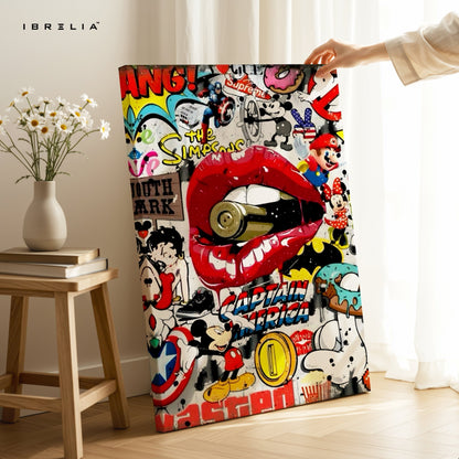 Pop Culture Explosion Wall Frame | 4K Ultra Wrap Frame Wall Art in Pakistan | IBRELIA™ - IBRELIA