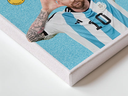 Lionel Messi Celebration Pose – 4K Ultra Wrap Frame Wall Art in Pakistan | IBRELIA™ - IBRELIA