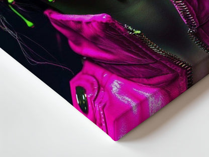 Neon Drip Girl Wall Frame | 4K Ultra Wrap Frame Wall Art in Pakistan | IBRELIA™ - IBRELIA