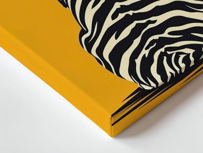 Golden Tiger Silhouette Wall Frame | 4K Ultra Wrap Frame Wall Art in Pakistan | IBRELIA™ - IBRELIA