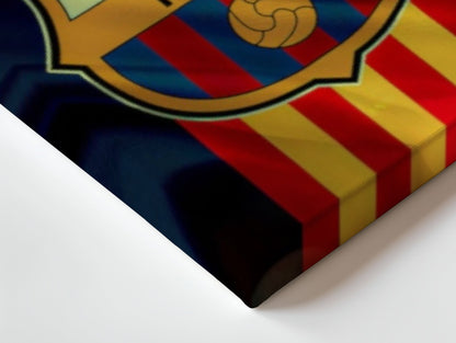 FC Barcelona Crest Wall Frame | 4K Ultra Wrap Frame Wall Art in Pakistan | IBRELIA™ - IBRELIA
