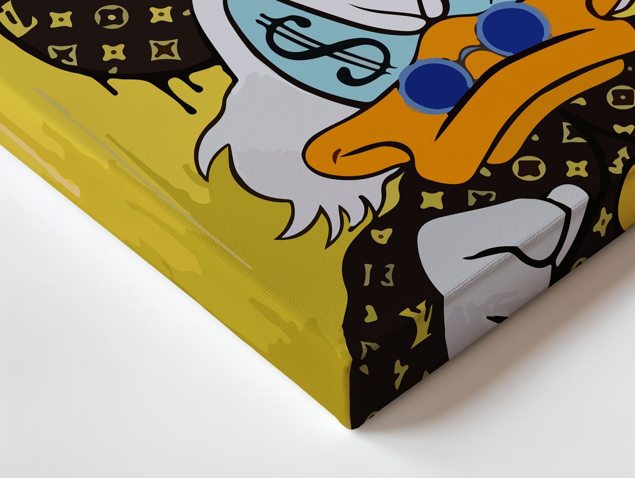 Rich Duck Louis Vuitton Drip – 4K Ultra Wrap Frame Wall Art in Pakistan | IBRELIA™ - IBRELIA