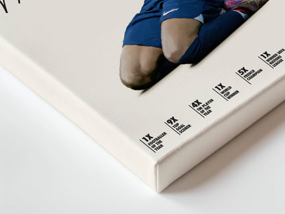 Kylian Mbappé France Celebration – 4K Ultra Wrap Frame Wall Art in Pakistan | IBRELIA™ - IBRELIA