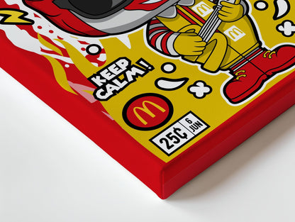 Ronald McDonald “Comic Edition” Pop Art Wall Frame – 4K Ultra Wrap Frame Wall Art in Pakistan | IBRELIA™ - IBRELIA