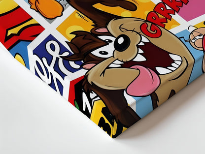 Retro Cartoon Mashup Wall Frame | 4K Ultra Wrap Frame Wall Art in Pakistan | IBRELIA™ - IBRELIA