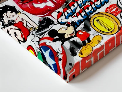 Pop Culture Explosion Wall Frame | 4K Ultra Wrap Frame Wall Art in Pakistan | IBRELIA™ - IBRELIA