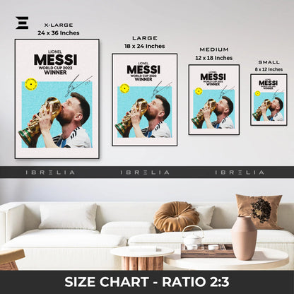 Lionel Messi Resin Wall Art – “World Cup Glory” Edition | IBRELIA IBRELIA