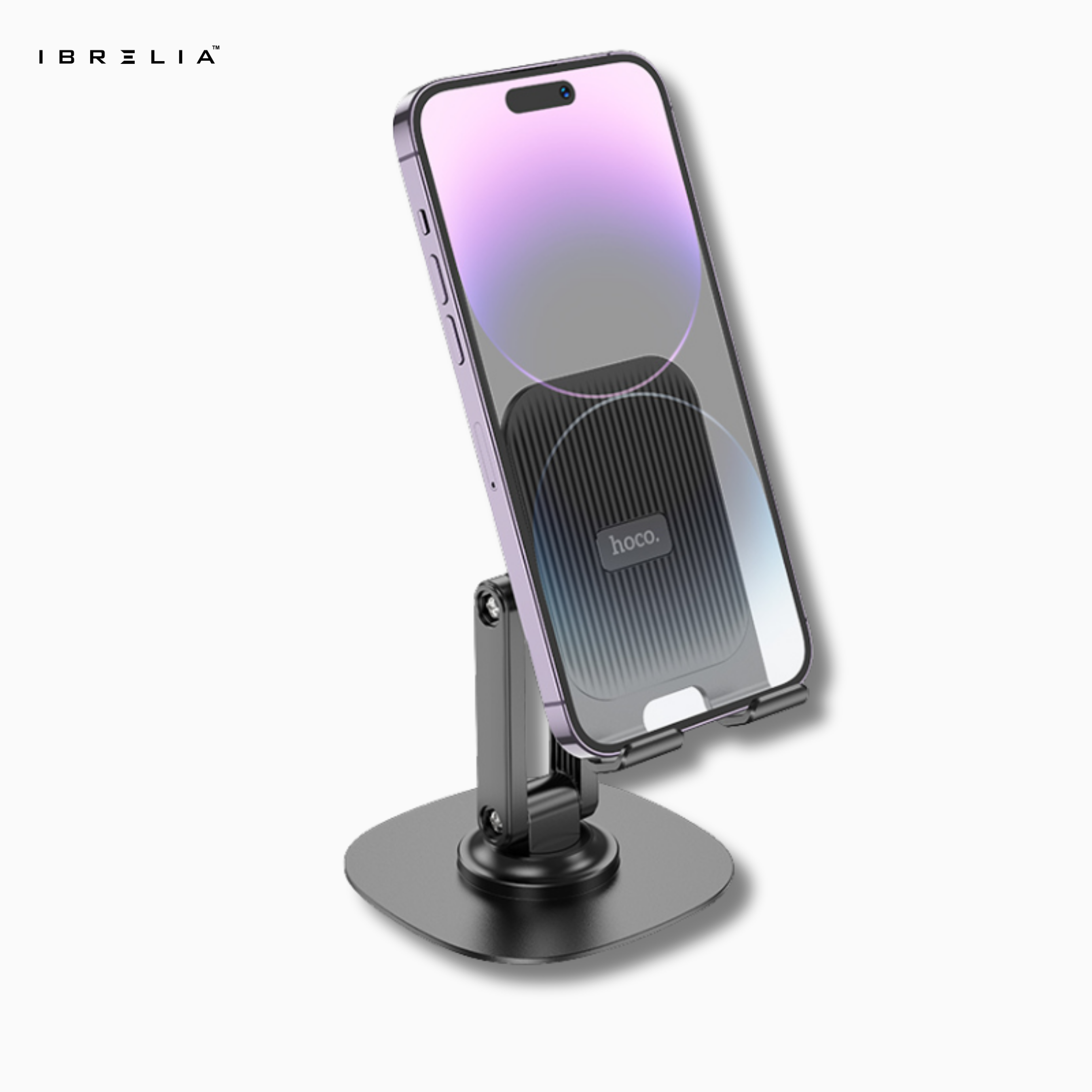 HOCO HD6 Three-Axis Adjustable Folding Phone Desktop Stand (Black/White) – HOCO | IBRELIA™