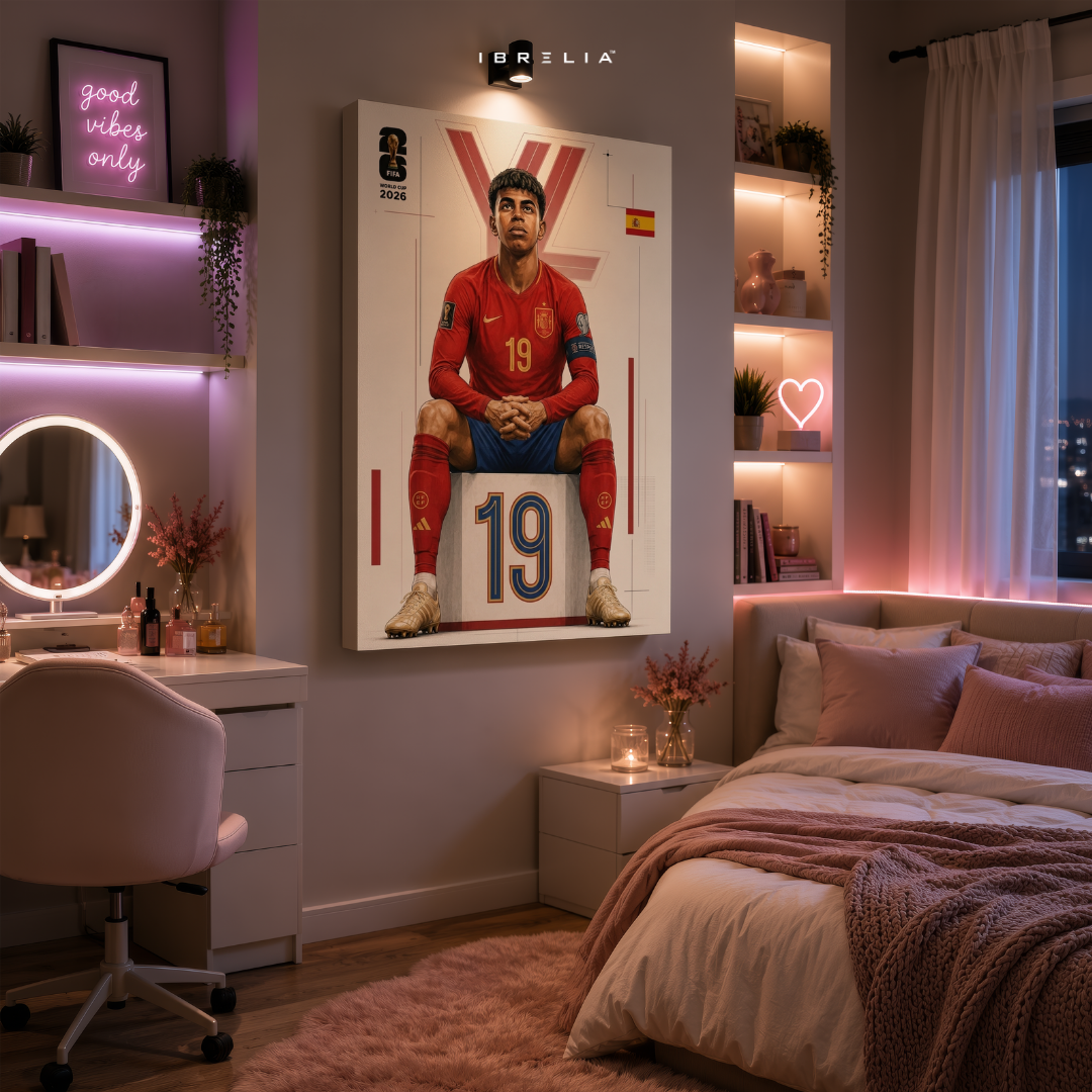 Lamine Yamal FIFA World Cup 2026 Wall Art – Spain Football Wonderkid Poster | IBRELIA™