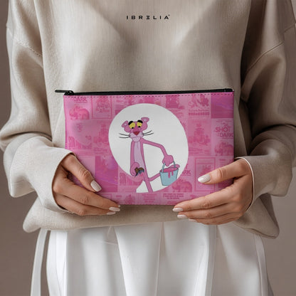 Pink Panther Vintage Makeup & Pencil Pouch – Double-Sided Print – IBRELIA™ IBRELIA