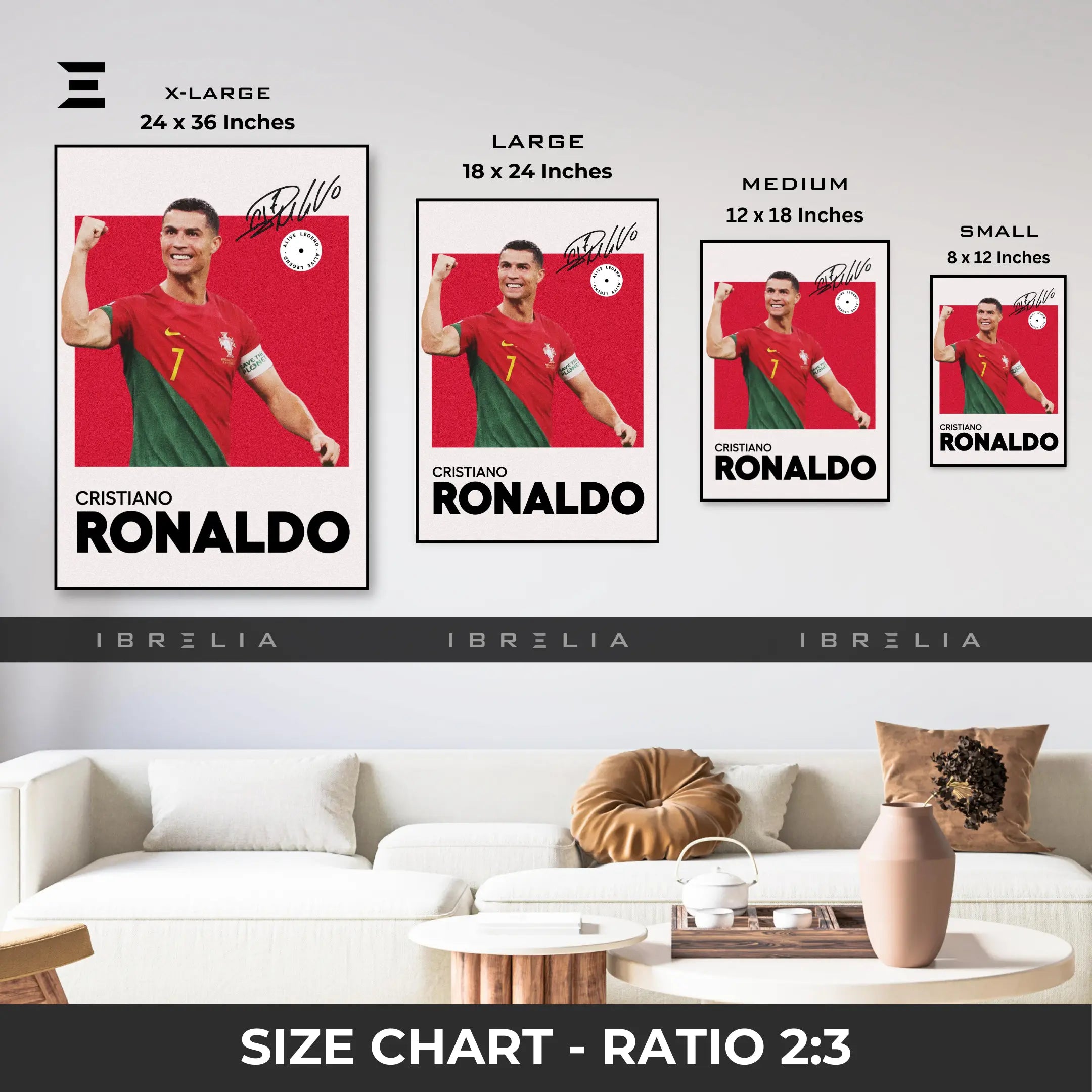 Cristiano Ronaldo Resin Wall Art – “Portugal Pride” Edition | IBRELIA IBRELIA