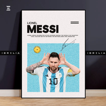 Lionel Messi Resin Wall Art – “Quarter-Final Celebration” Edition | IBRELIA IBRELIA