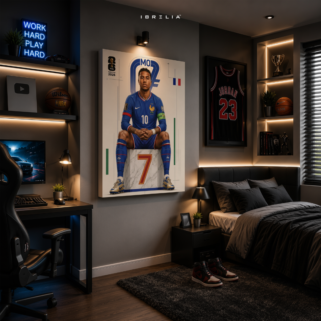 Michael Olise FIFA World Cup 2026 Wall Art – France Football Star | IBRELIA™