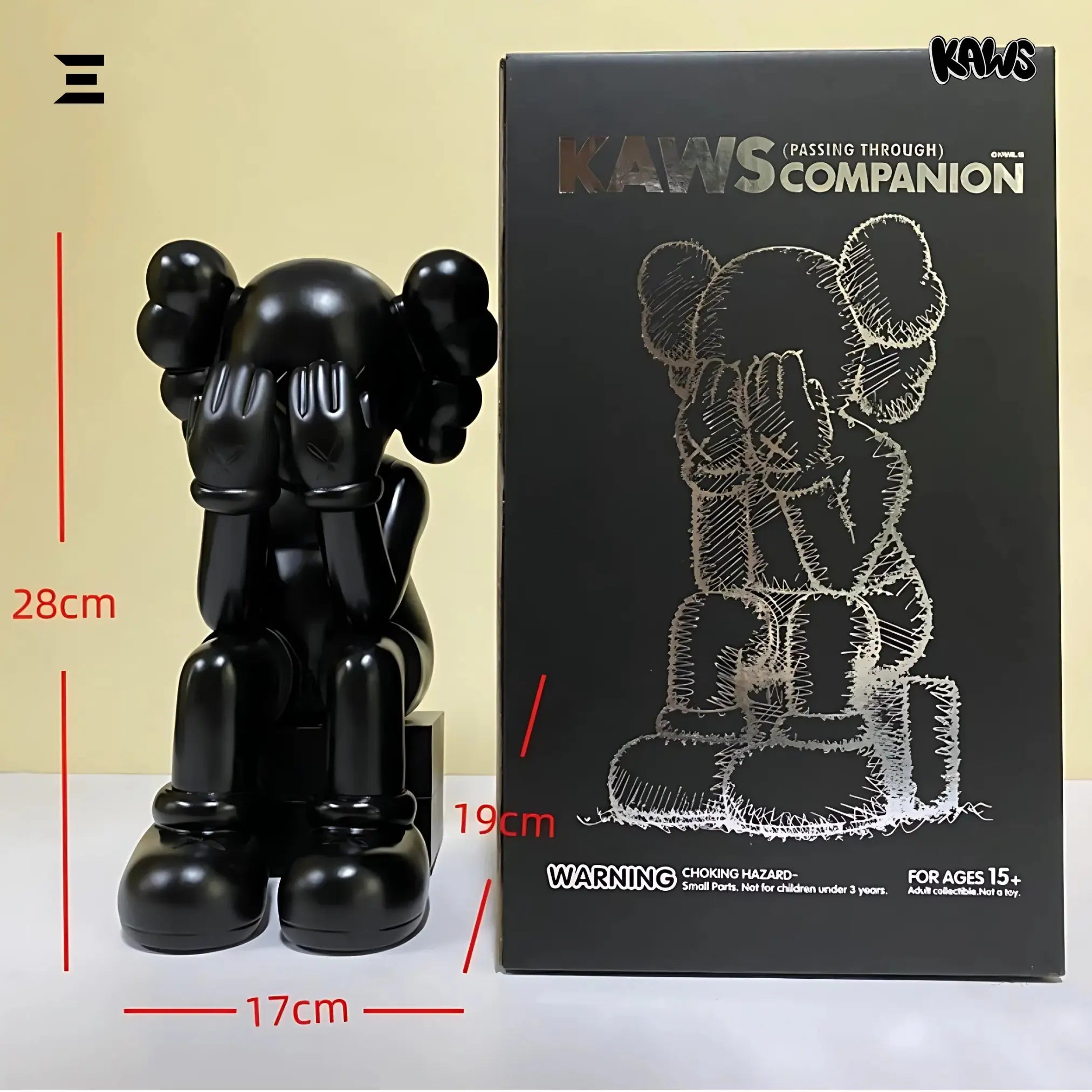 KAWS (Passing Through) Companion – KAWS - 13 28cm Vinyl Figure by Medicom Toy - IBRELIA