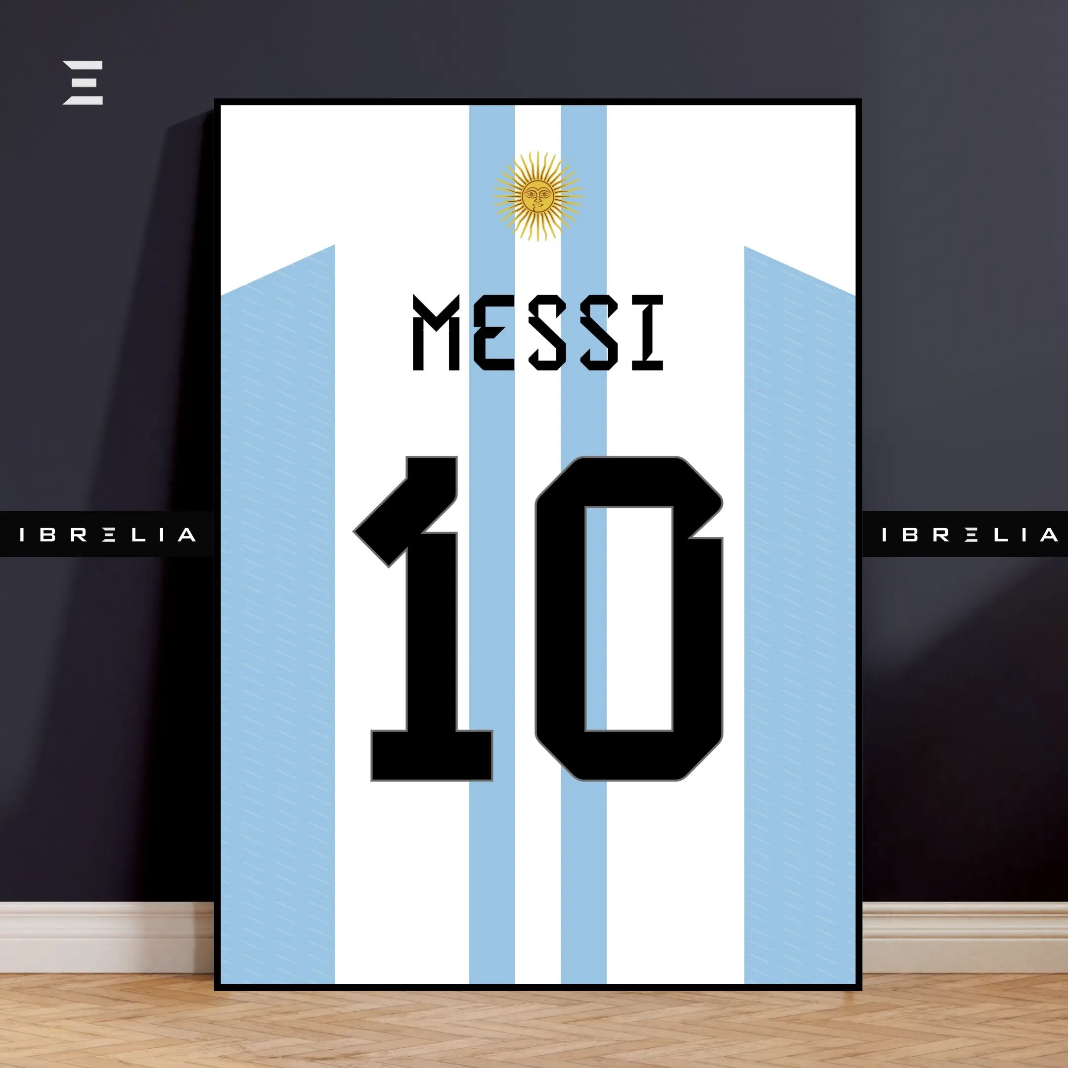 Lionel Messi Resin Wall Art – “Argentina No. 10 Jersey” Edition | IBRELIA IBRELIA