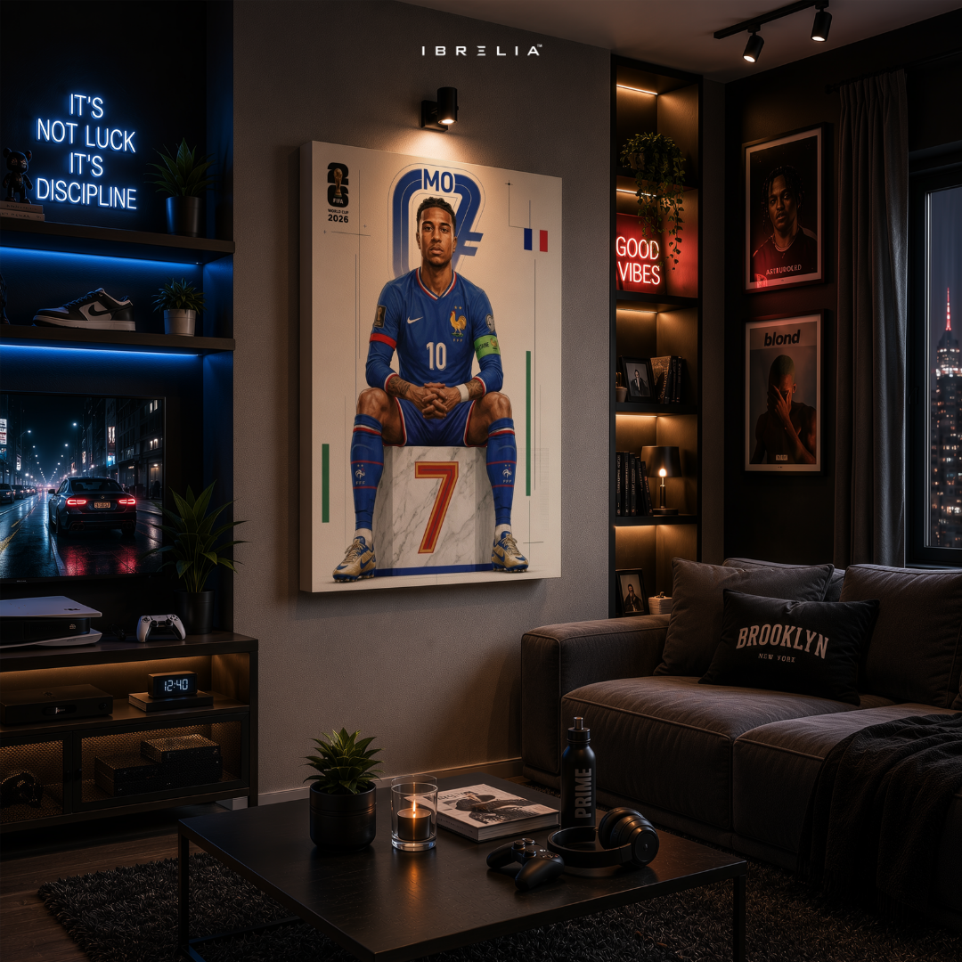 Michael Olise FIFA World Cup 2026 Wall Art – France Football Star | IBRELIA™
