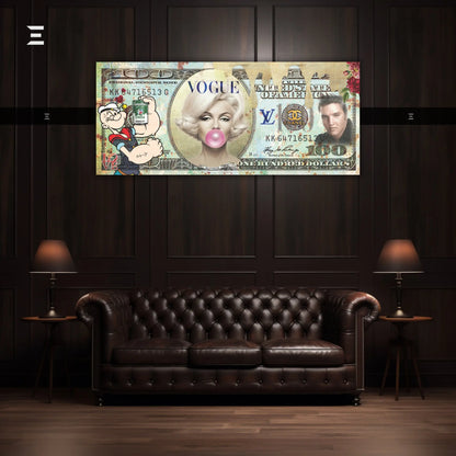 Ultra Wide Wall Art – Exclusive Pop Art Dollar Design | IBRELIA IBRELIA