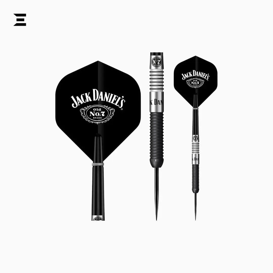 Jack Daniel’s Branded Steel Tip Dart Set – 90% Tungsten, Official Collector’s Edition IBRELIA