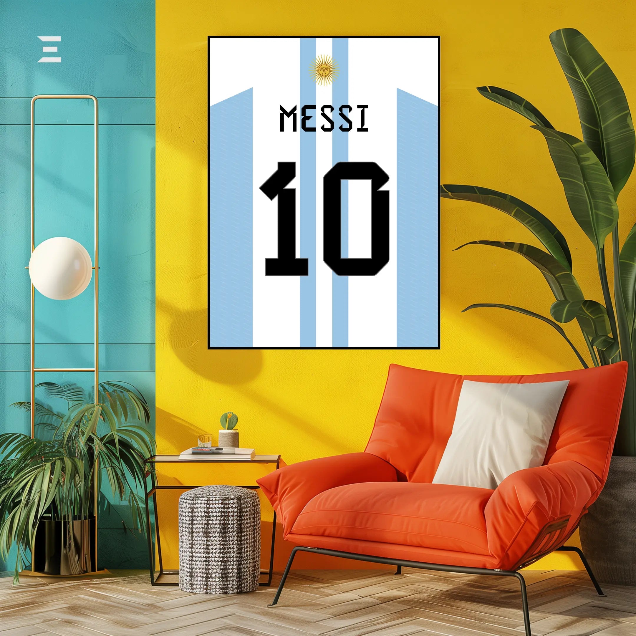 Lionel Messi Resin Wall Art – “Argentina No. 10 Jersey” Edition | IBRELIA IBRELIA