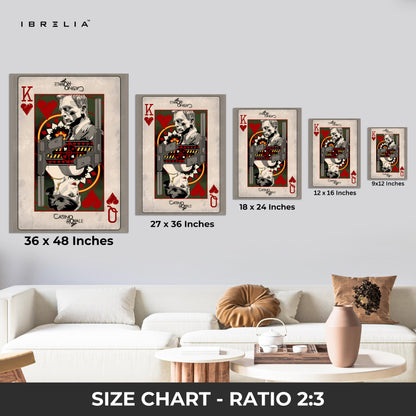 Casino Royale – James Bond King of Hearts Wall Frame | 4K Ultra Wrap Frame Wall Art in Pakistan | IBRELIA™