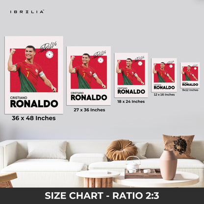 Cristiano Ronaldo Portugal Champion – 4K Ultra Wrap Frame Wall Art in Pakistan | IBRELIA™