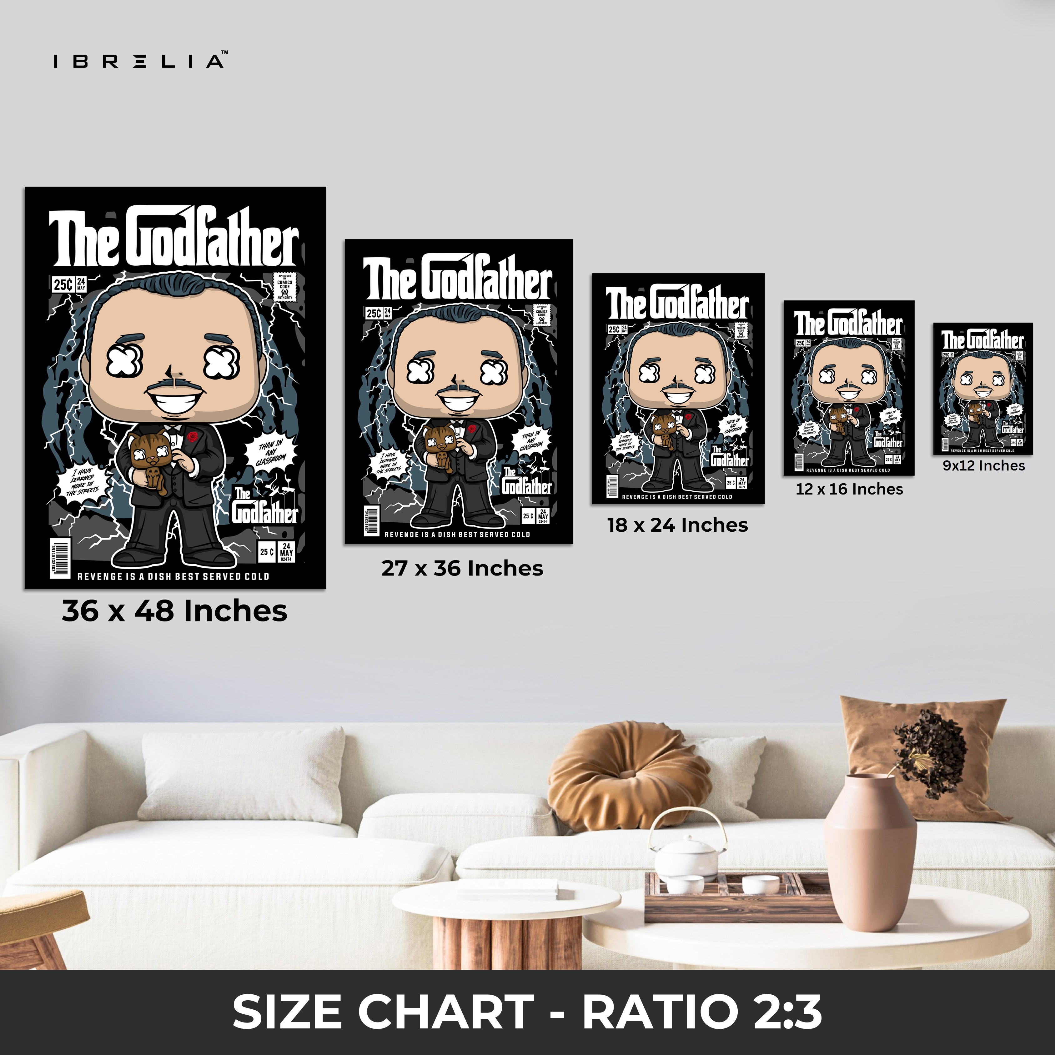 The Godfather “Comic Pop Edition” 4K Wall Art in Pakistan | IBRELIA™