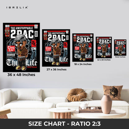 2PAC “Thug Life” Pop Art Comic Edition – 4K Ultra Wrap Frame Wall Art in Pakistan | IBRELIA™
