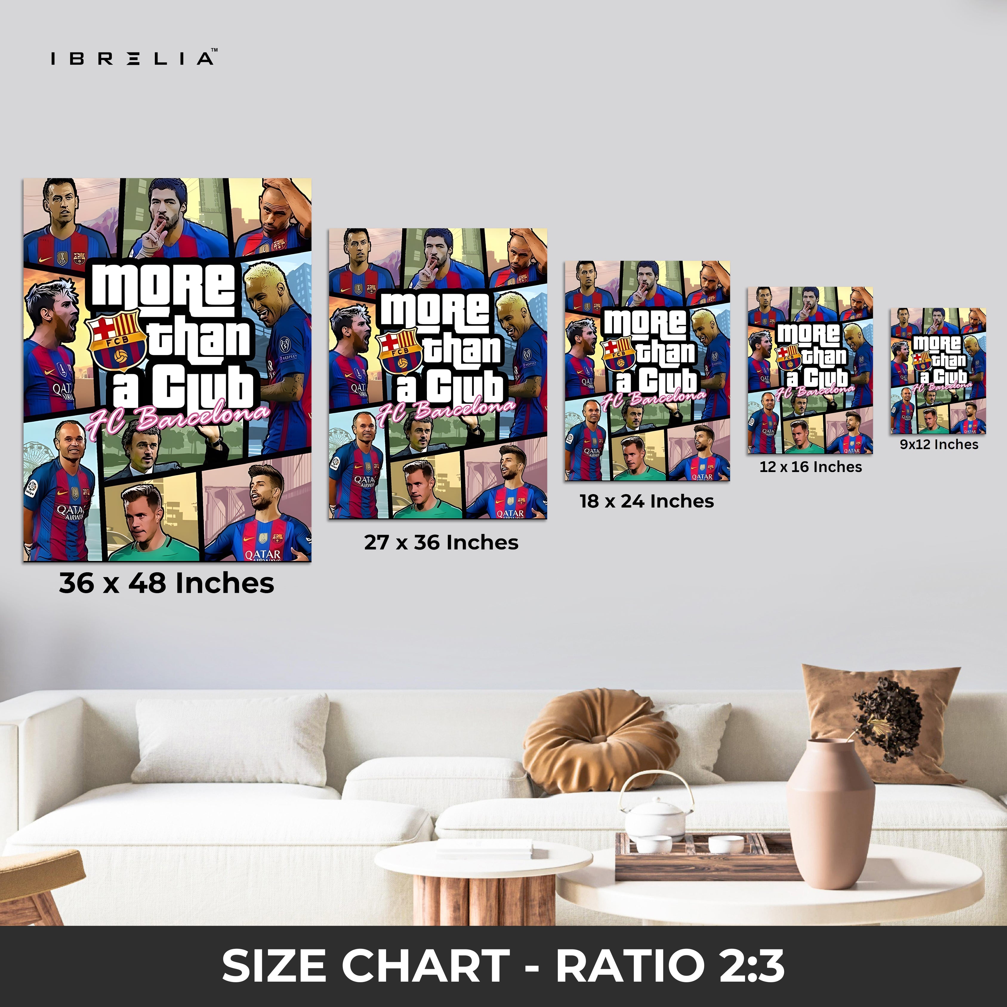 FC Barcelona Wall Art – “More Than a Club” Edition | IBRELIA™
