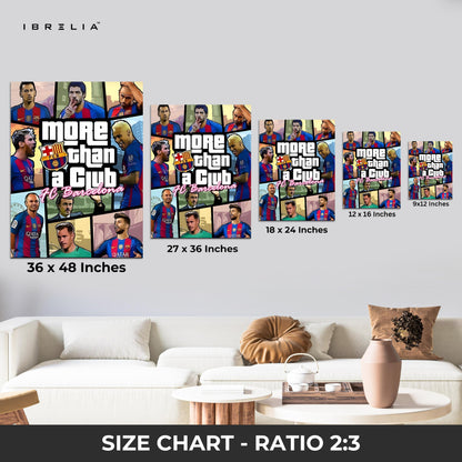 FC Barcelona Wall Art – “More Than a Club” Edition | IBRELIA™