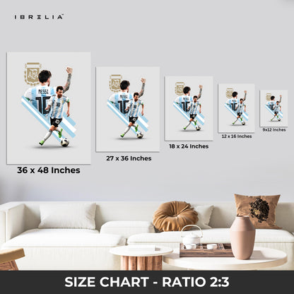 Lionel Messi Wall Art – AFA Edition | IBRELIA™