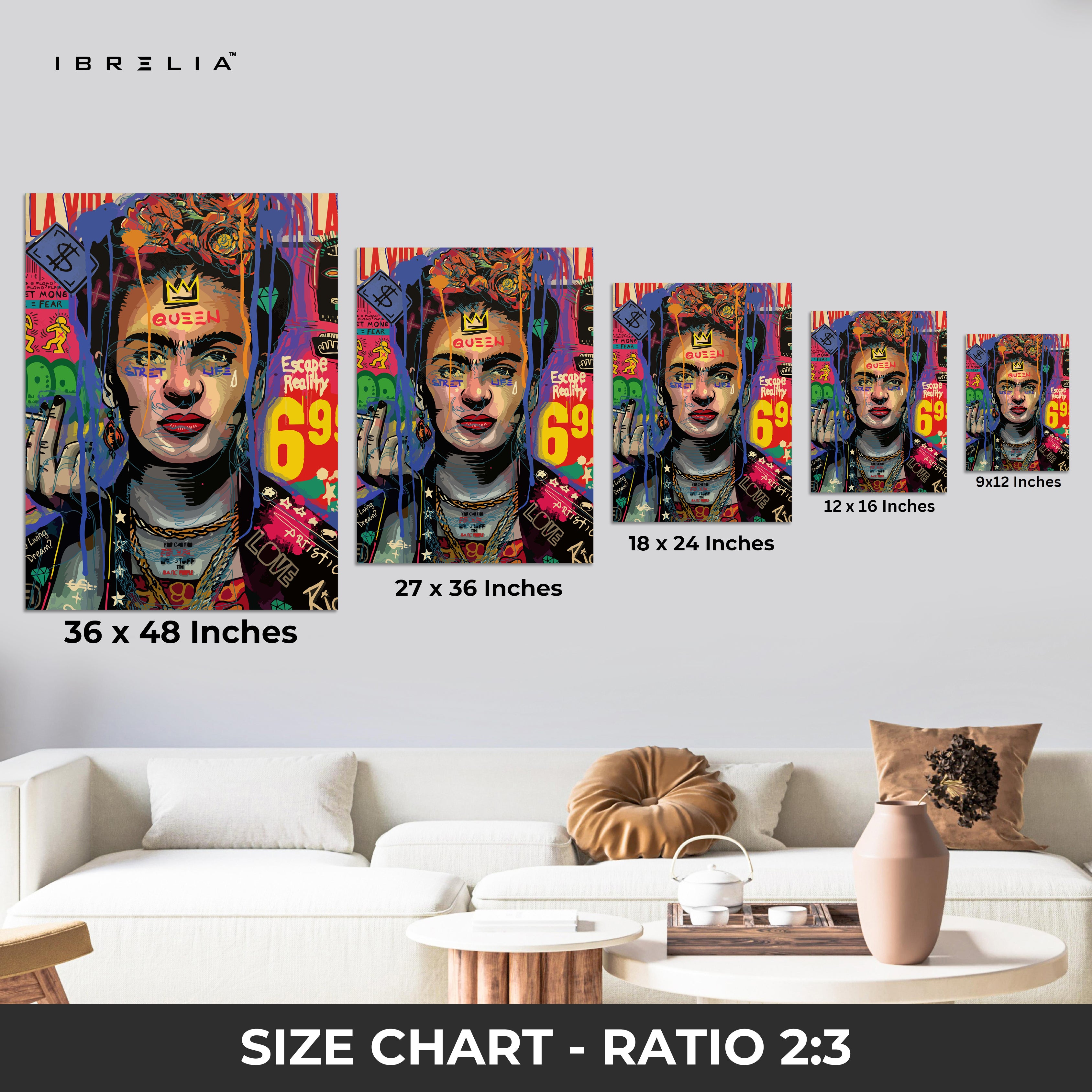 Frida Street Queen – 4K Ultra Wrap Frame Wall Art in Pakistan | IBRELIA™