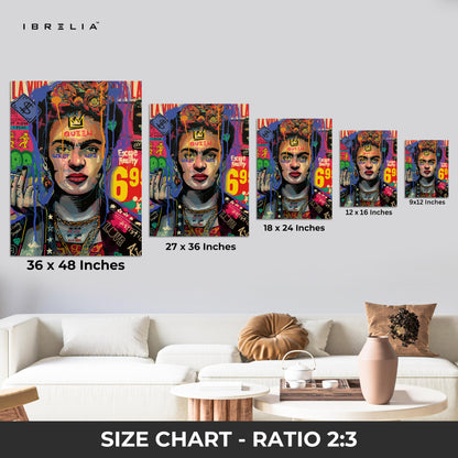Frida Street Queen – 4K Ultra Wrap Frame Wall Art in Pakistan | IBRELIA™
