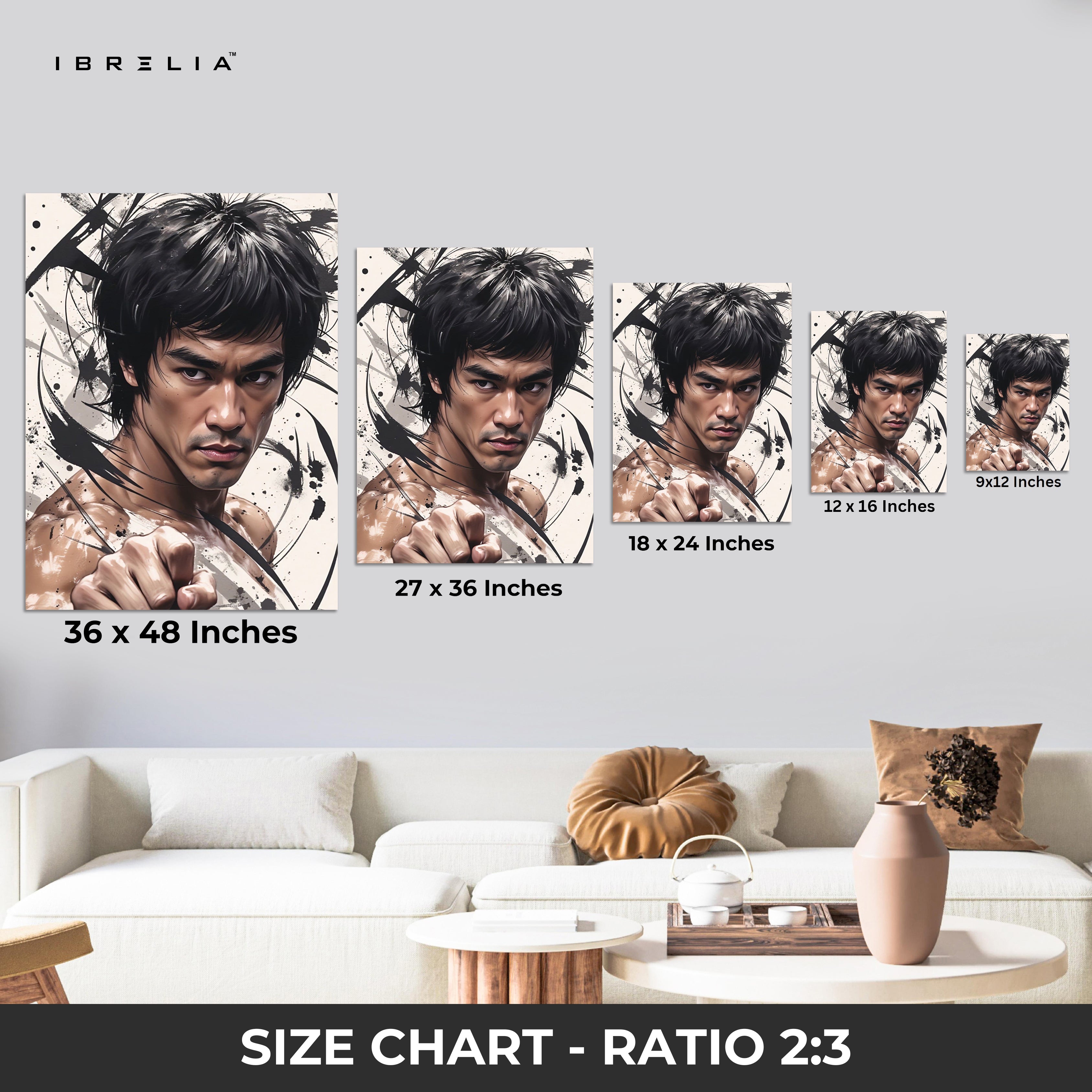 Bruce Lee Legacy Wall Frame | 4K Ultra Wrap Frame Wall Art in Pakistan | IBRELIA™