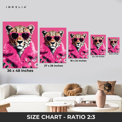Fashion Cheetah Wall Frame | 4K Ultra Wrap Frame Wall Art in Pakistan | IBRELIA™