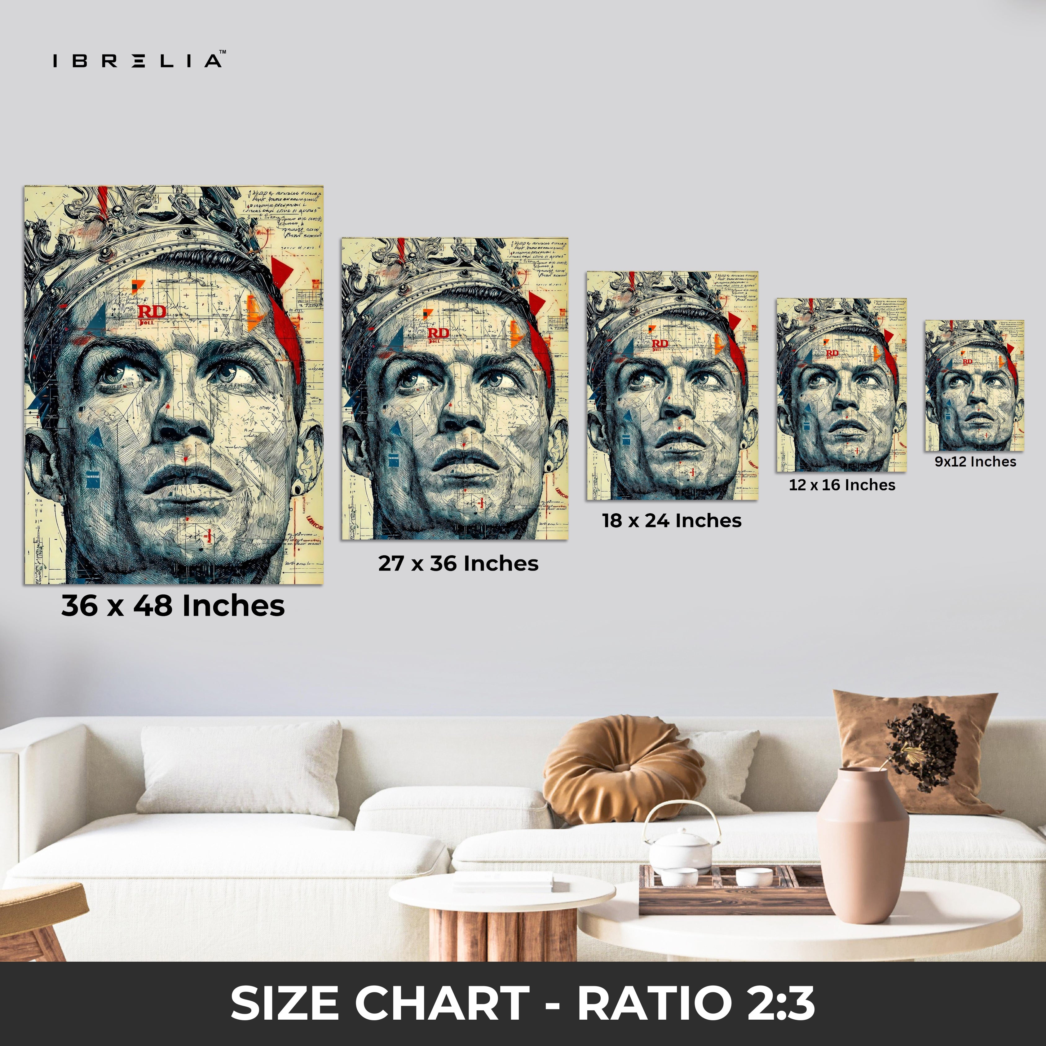 Ronaldo Crown Wall Frame | 4K Ultra Wrap Frame Wall Art in Pakistan | IBRELIA™