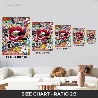 Pop Culture Explosion Wall Frame | 4K Ultra Wrap Frame Wall Art in Pakistan | IBRELIA™