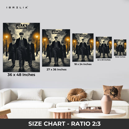 Peaky Blinders Street Legends Wall Frame | 4K Ultra Wrap Frame Wall Art in Pakistan | IBRELIA™