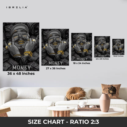 MONEY Wall Frame | 4K Ultra Wrap Frame Wall Art in Pakistan | IBRELIA™
