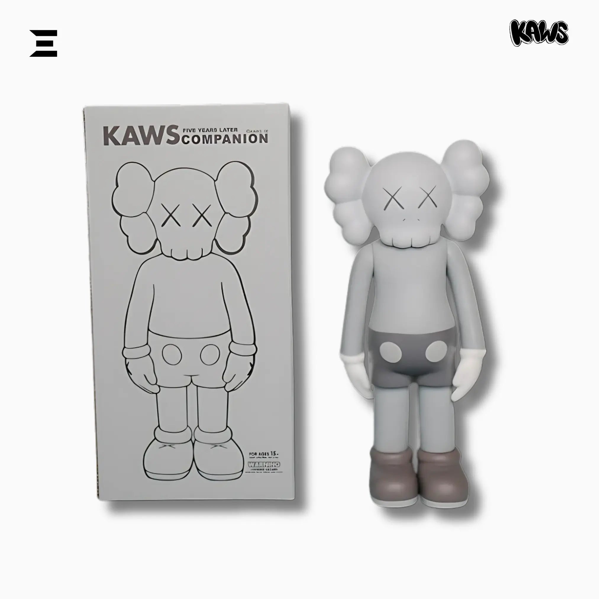 KAWS Five Years Later Companion – KAWS - 06 20cm Vinyl Figure (Black, Grey, Brown & Red Editions) - IBRELIA