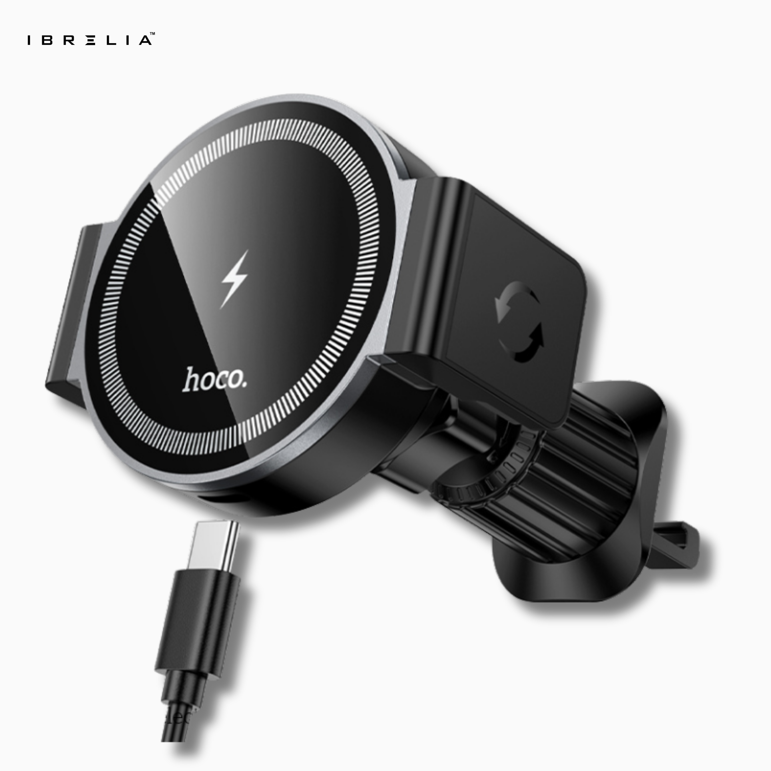 HOCO HW35 Magnetic Wireless Fast Charging Car Holder – 15W Power Electric Air Vent Mount | IBRELIA™