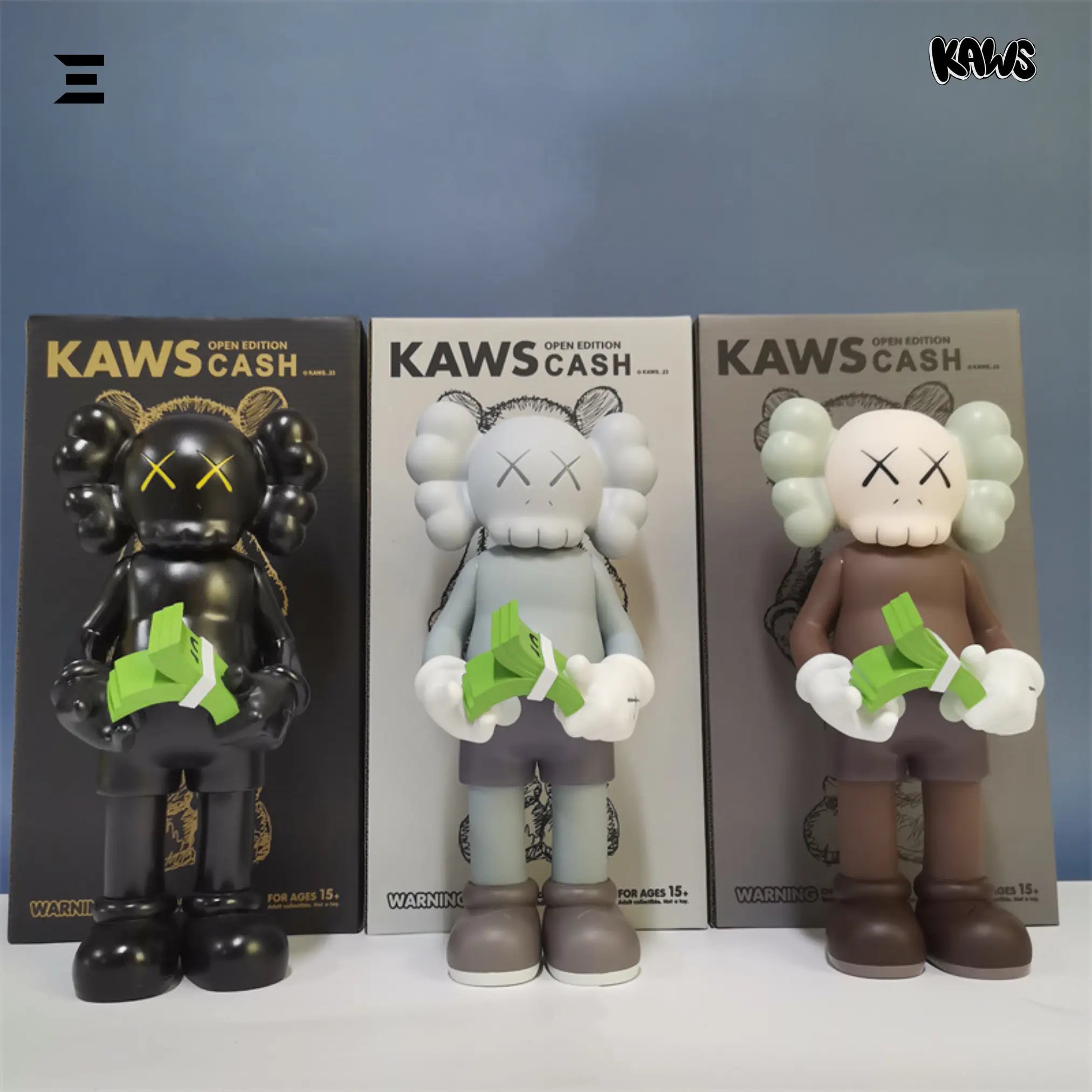 KAWS Open Edition Cash – K - 23 - 29cm Vinyl Art Figure - IBRELIA