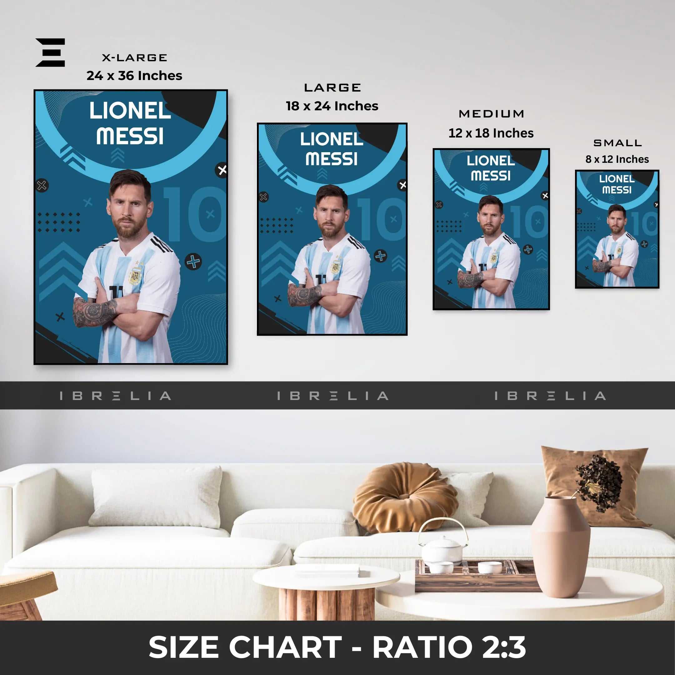 Lionel Messi Resin Wall Art – “Argentina Icon” Edition | IBRELIA IBRELIA