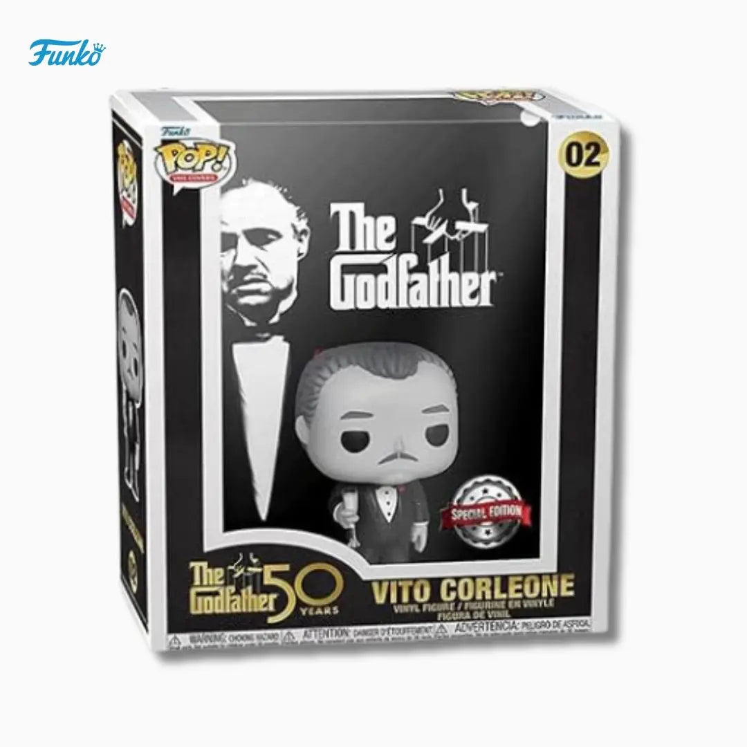 Funko Pop! Movies: The Godfather – Vito Corleone (#02) 50th Anniversary Special Edition – Deluxe Vinyl Figure IBRELIA