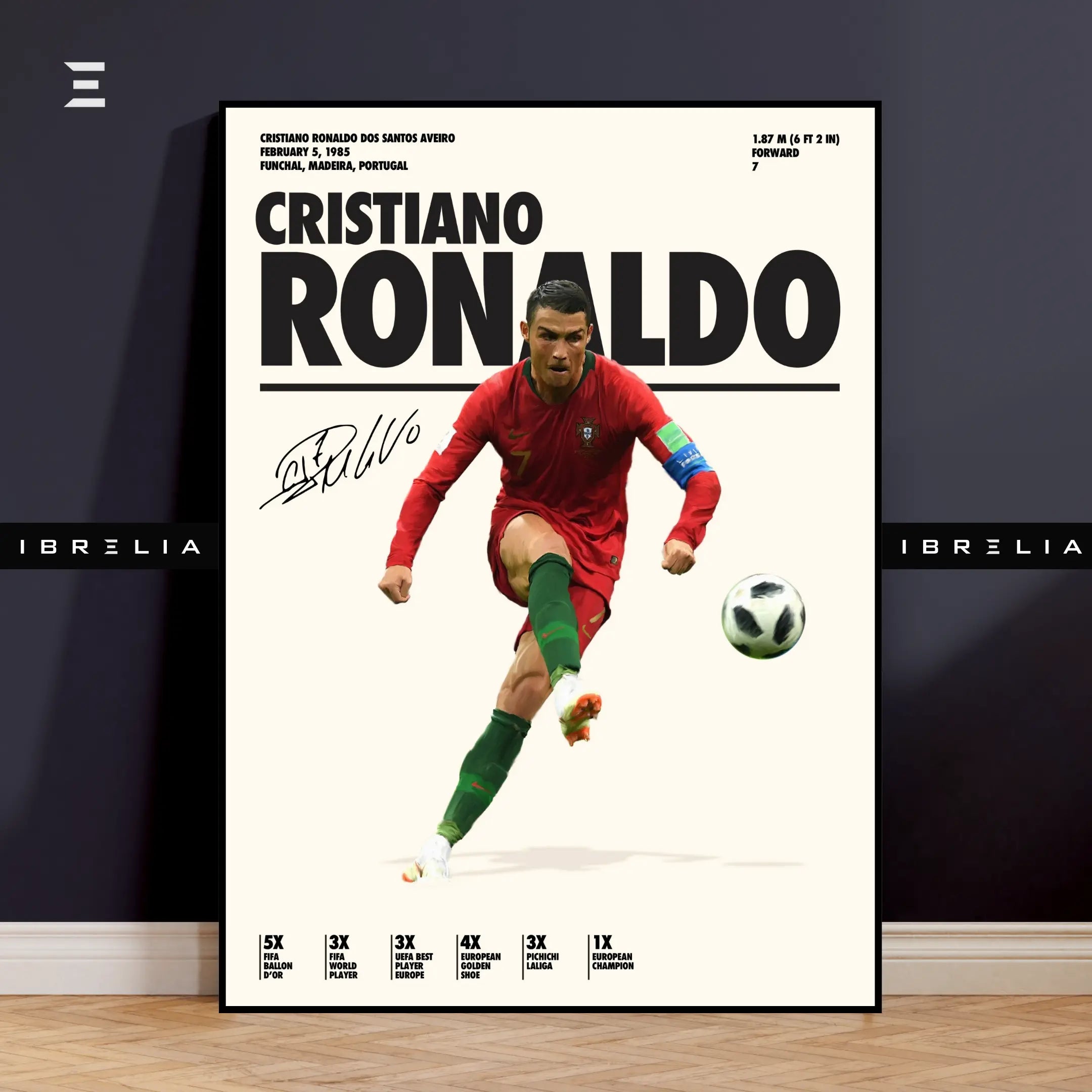 Cristiano Ronaldo Resin Wall Art – “Portugal Legend” Edition | IBRELIA IBRELIA